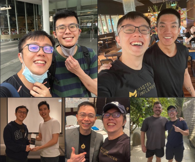 Marc with clients and students
